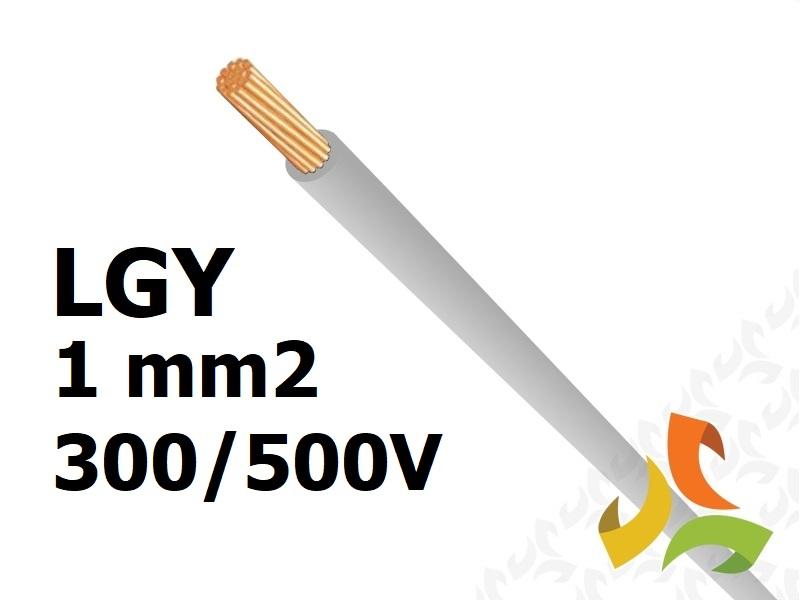 Przewód LGY 1,0 mm2 szary (300/500V) jednożyłowy linka (krążki 100m) 4510063 LAPP KABEL