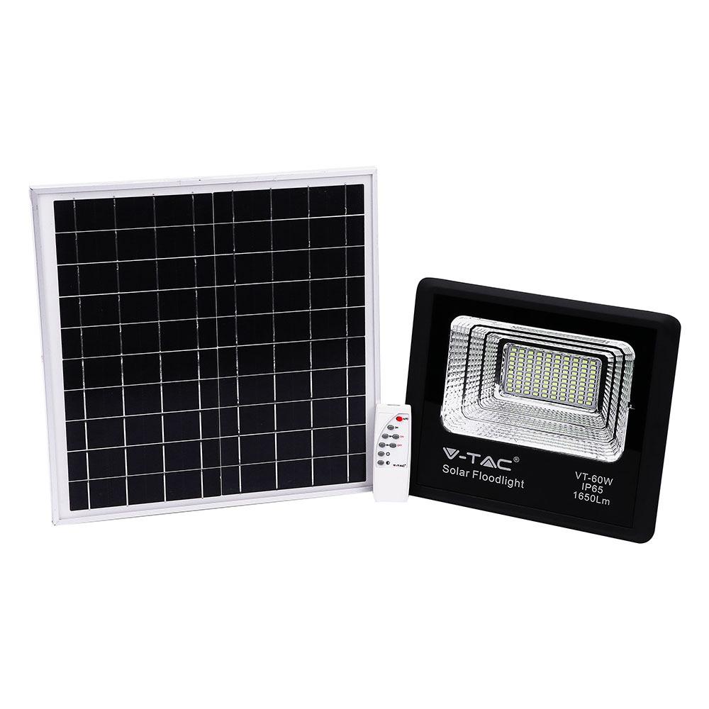 VT-60W Naświetlacz solarny LED barwa: 4000K 8575 V-TAC-0