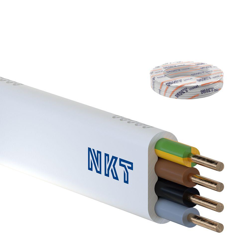 Przewód YDYp 4x1,5 mm2 (450/750V) instalacyjny płaski (krążki 100m) 172153014C0100 NKT